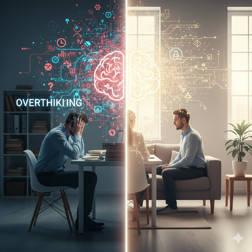 🤯 Overthinking: Why It Happens and How a Therapist Treats It